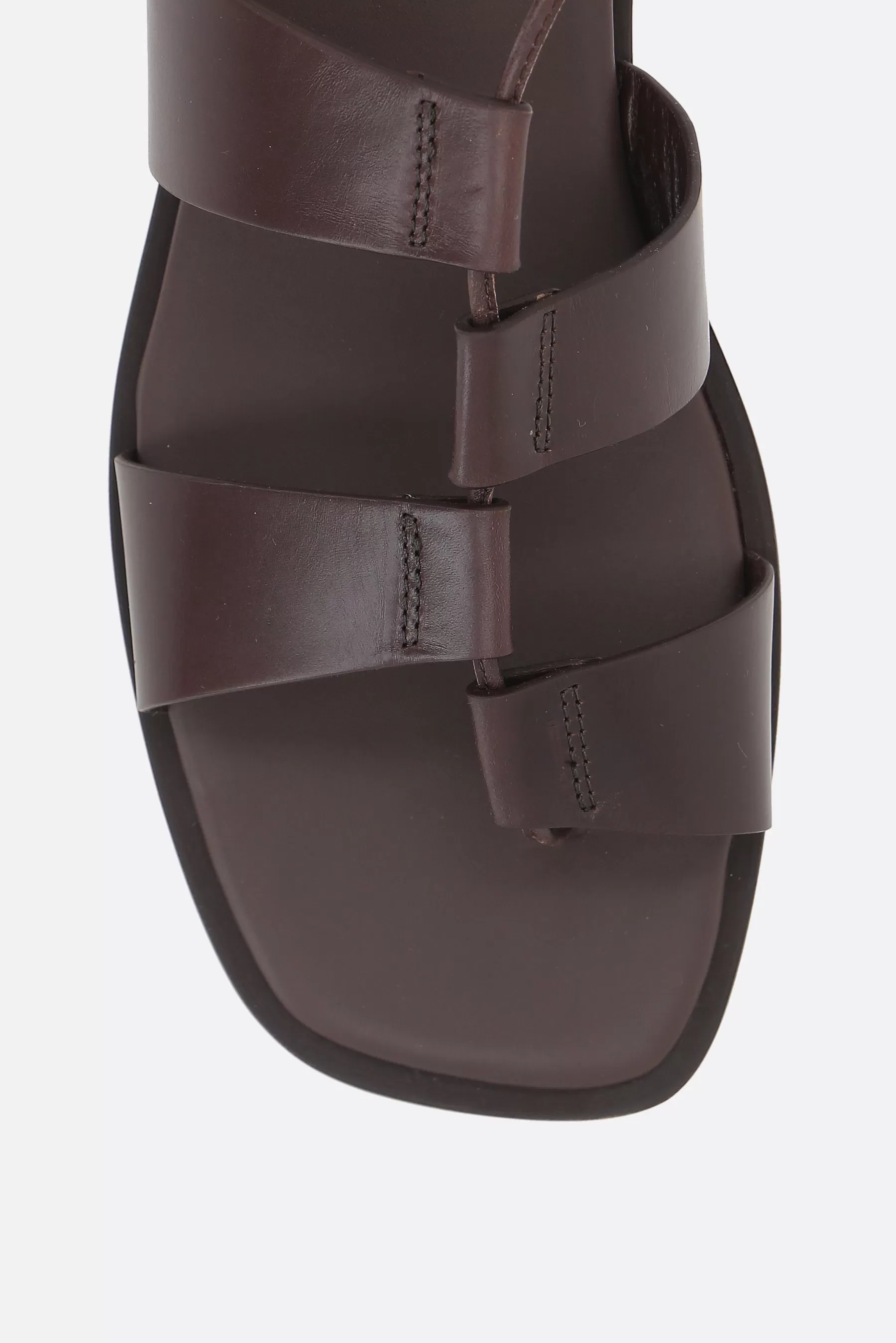 Lina smooth leather thong sandals