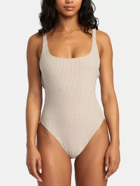 Linear Staple Med French One Piece Swimsuit