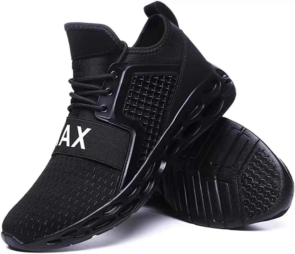 Mens Breathable Tennis Sport Shoes for Workout Walking Outdoor Blade Slip on Casual Fashion Sneakers