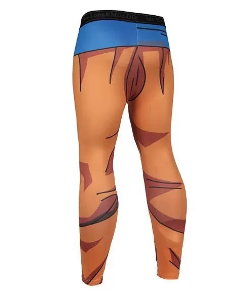 Men's Goku Saiyan Saga Armor Dragon Ball Z Leggings Compression Spats