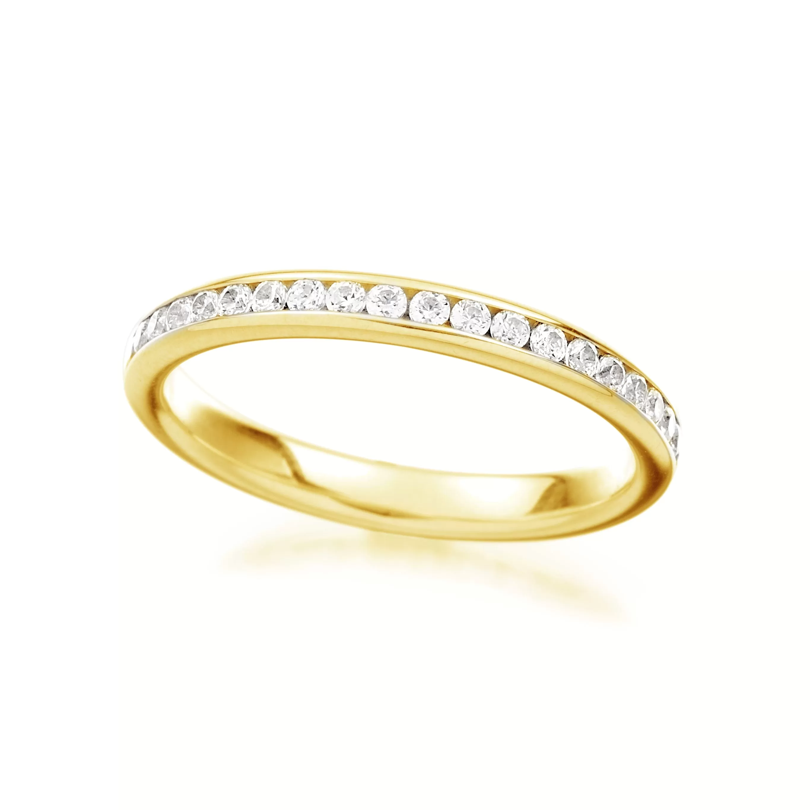 Mini Channel Eternity Wedding Band