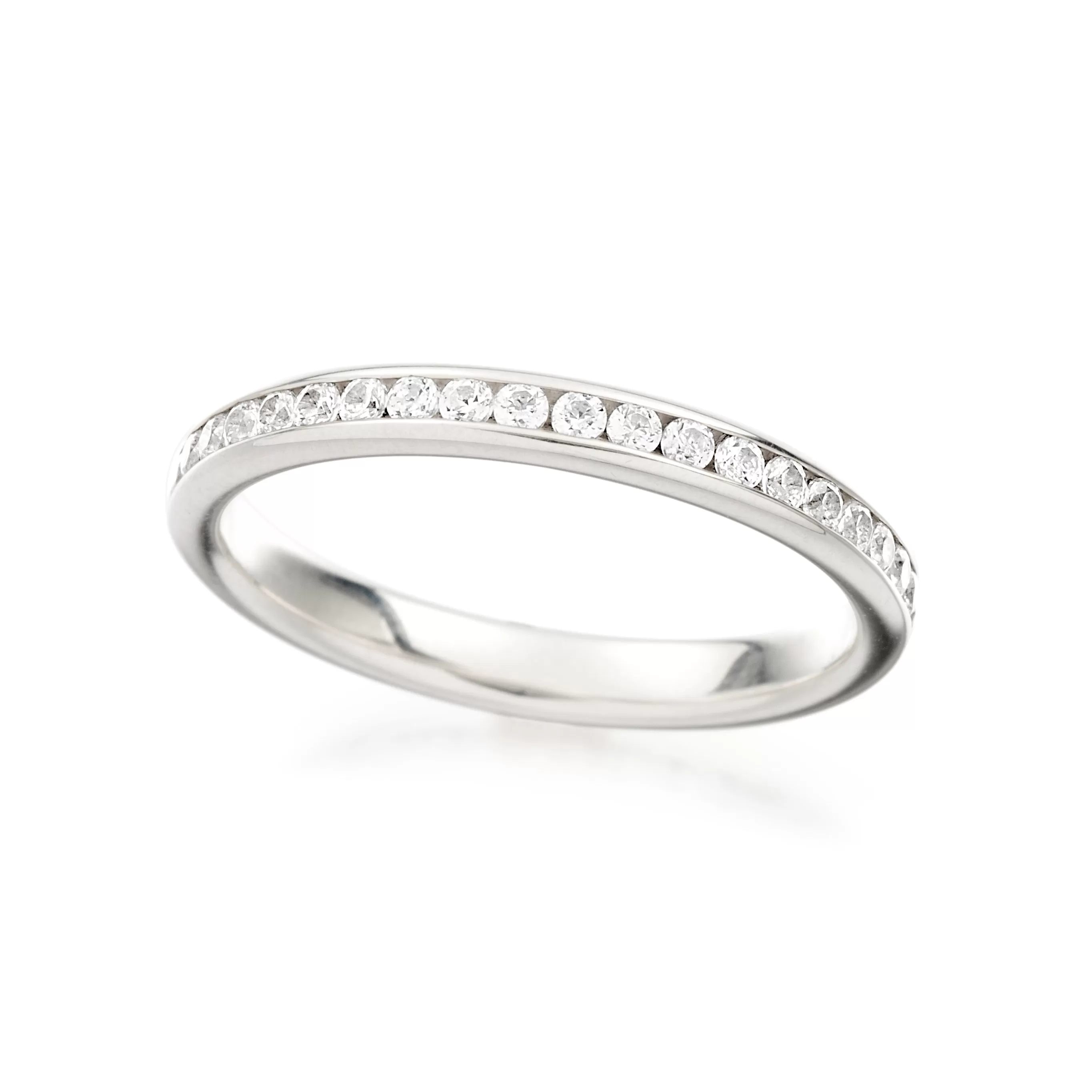 Mini Channel Eternity Wedding Band