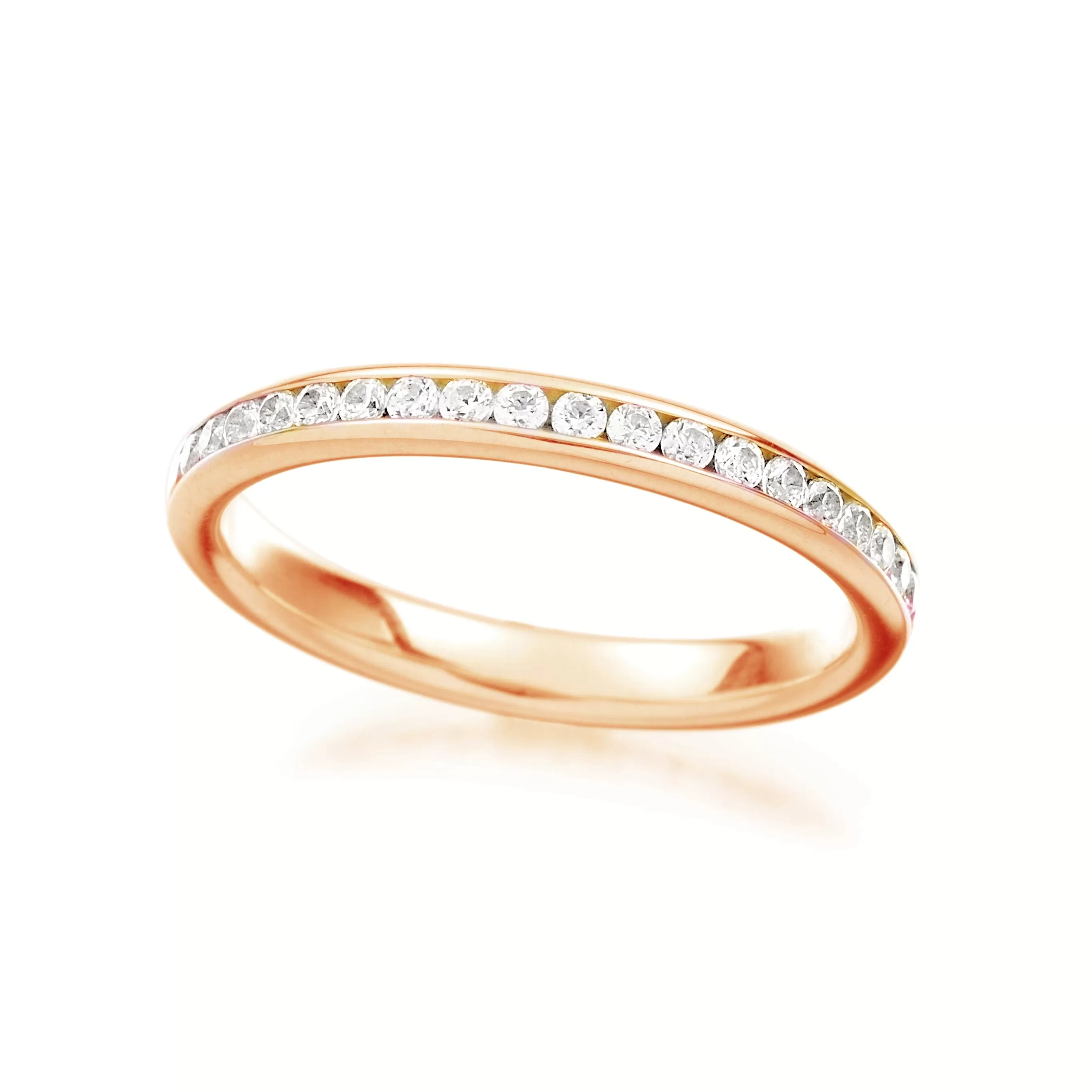 Mini Channel Eternity Wedding Band