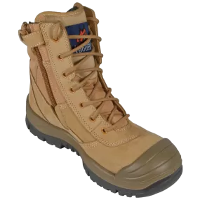 Mongrel Wheat High Leg ZipSider Steel Cap Boot SC Series