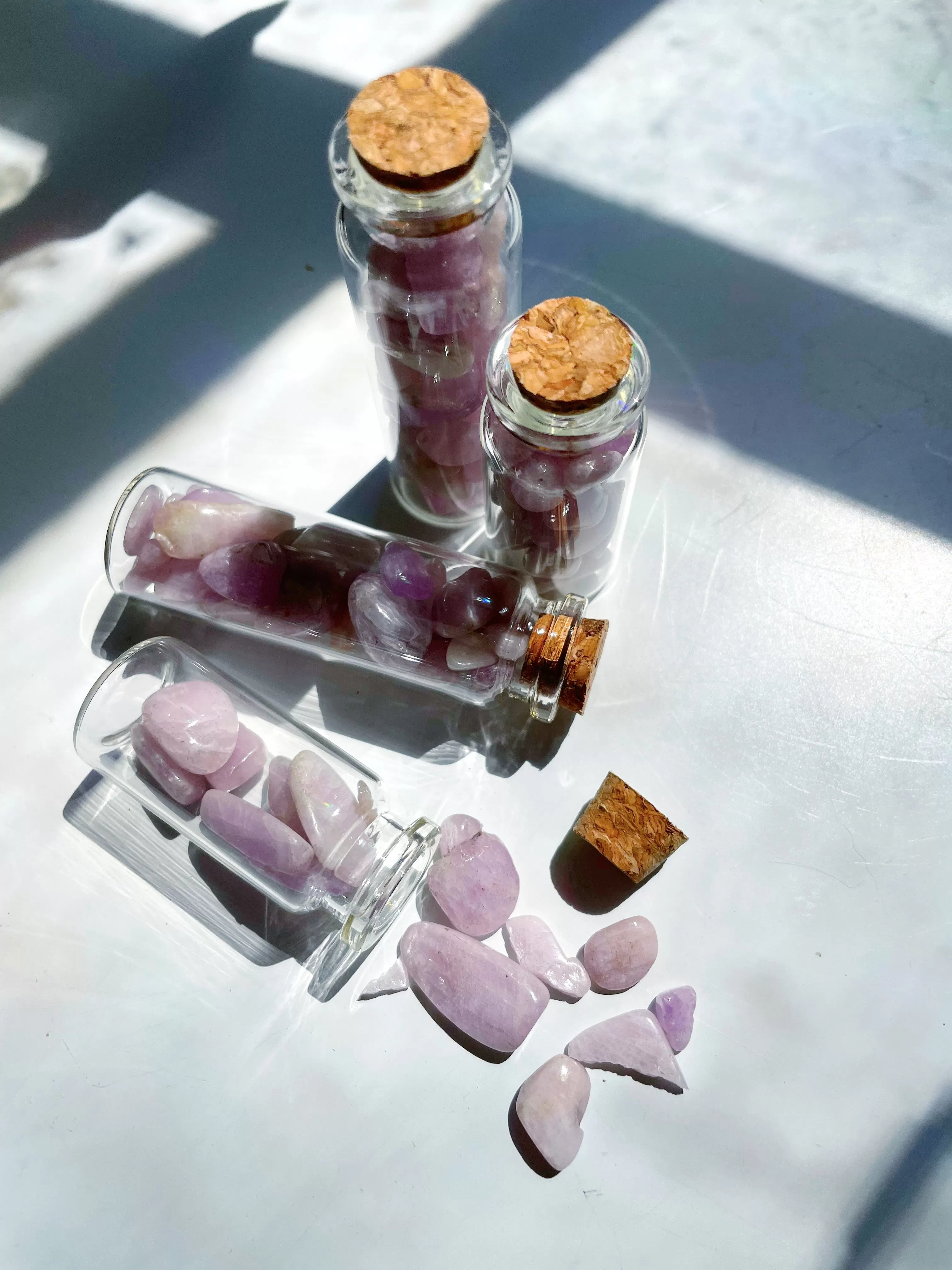 Morganite Chip Bottles