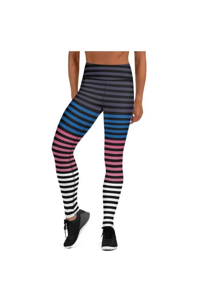 Multi-Colored Stripes Yoga Leggings