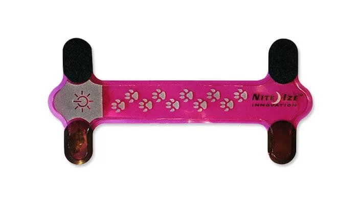 Nite Dawg LED Collar Cover - Pink: Red LED