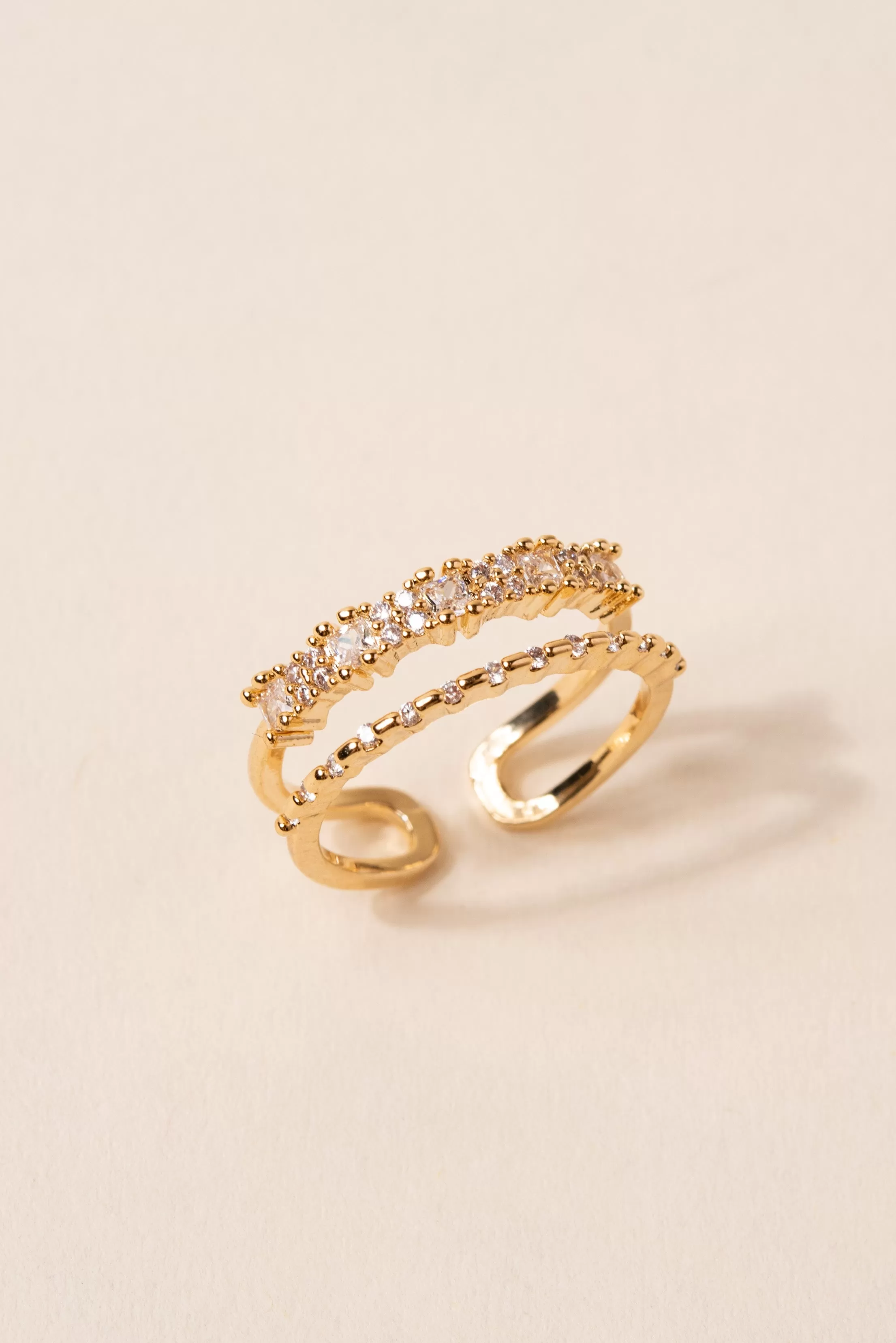 Nova Double Layer Cuff Ring