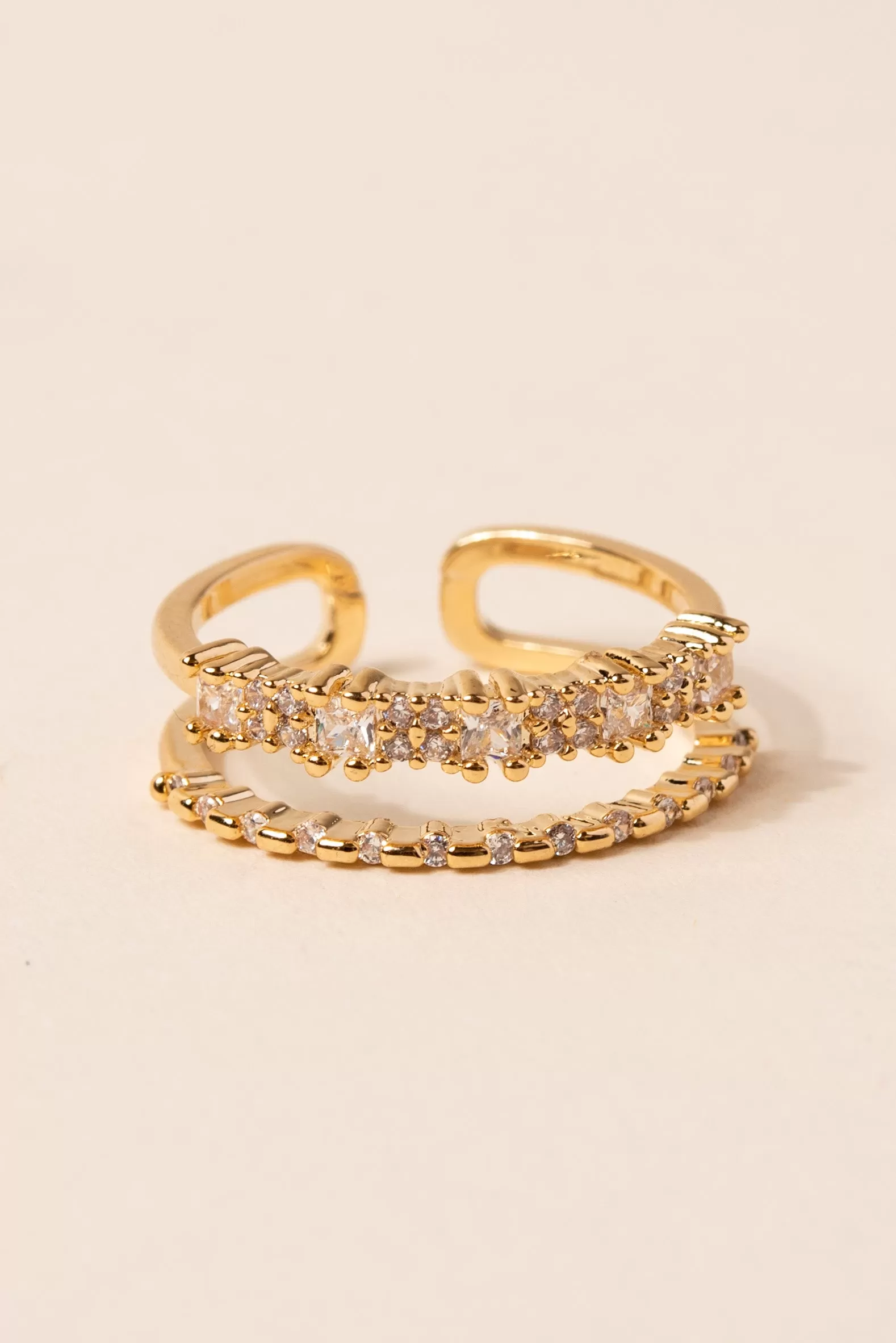 Nova Double Layer Cuff Ring