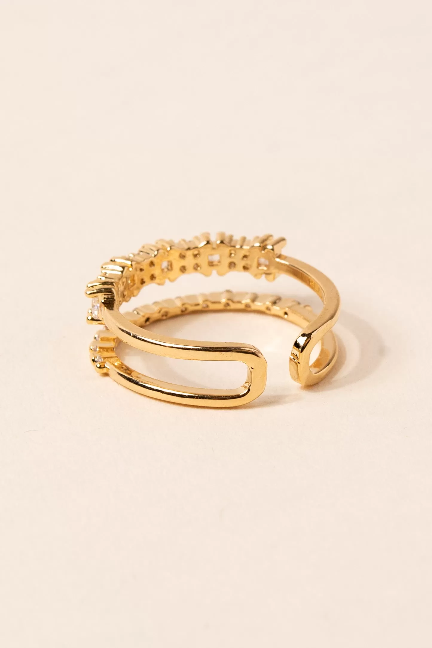 Nova Double Layer Cuff Ring