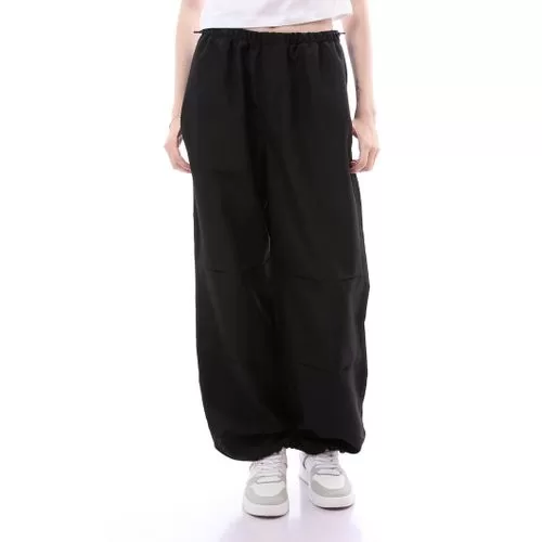 O168051 Trendy Loose Fit Parachute Pants With Elastic Waist & Hem