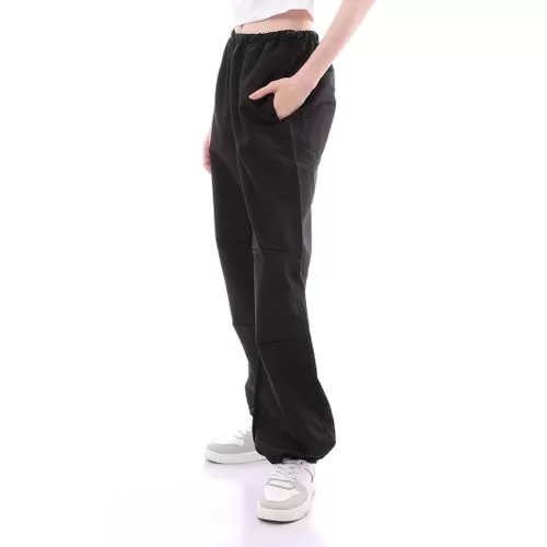 O168051 Trendy Loose Fit Parachute Pants With Elastic Waist & Hem