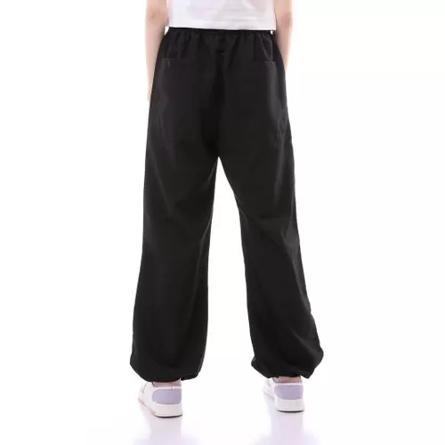 O168051 Trendy Loose Fit Parachute Pants With Elastic Waist & Hem