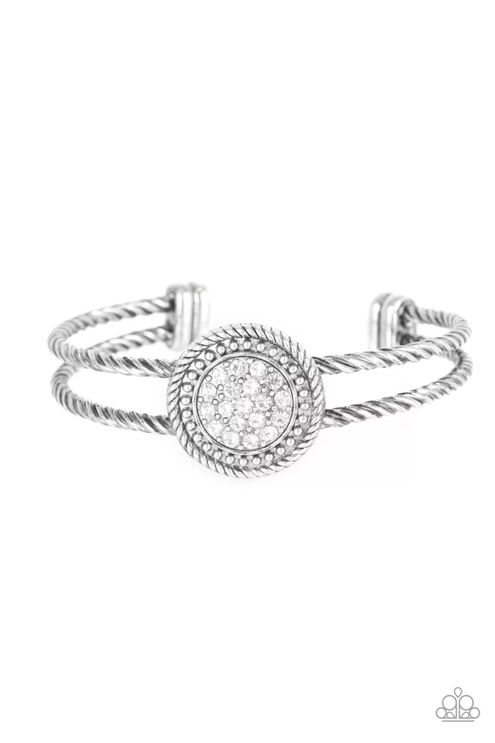 Paparazzi Accessories - Definitely Dazzling - White Bracelet