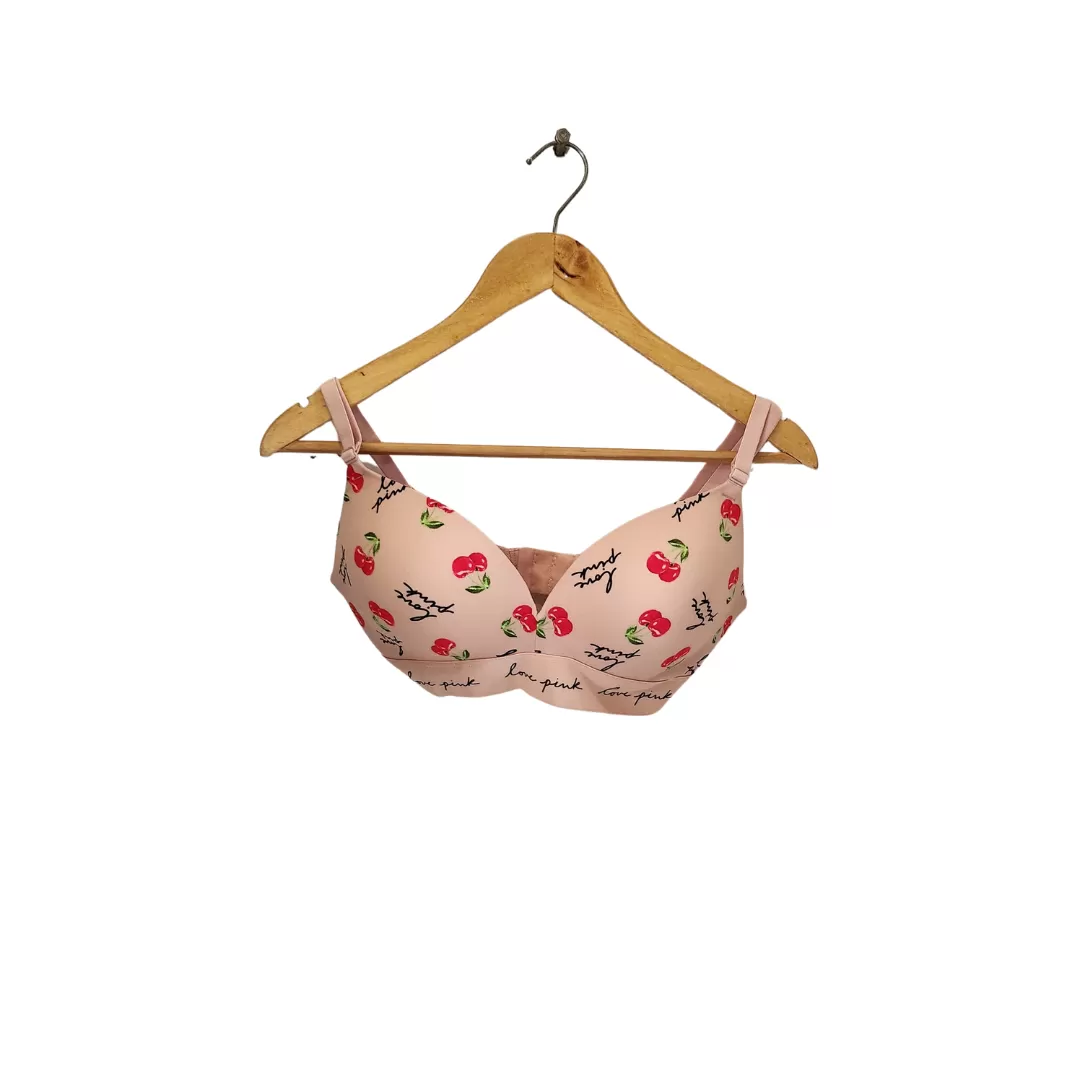 Pink By Victoria's Secret Cherry Print Bra | Brand New |