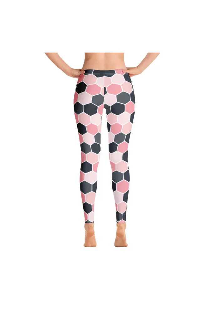 Pink Honeycomb Leggings