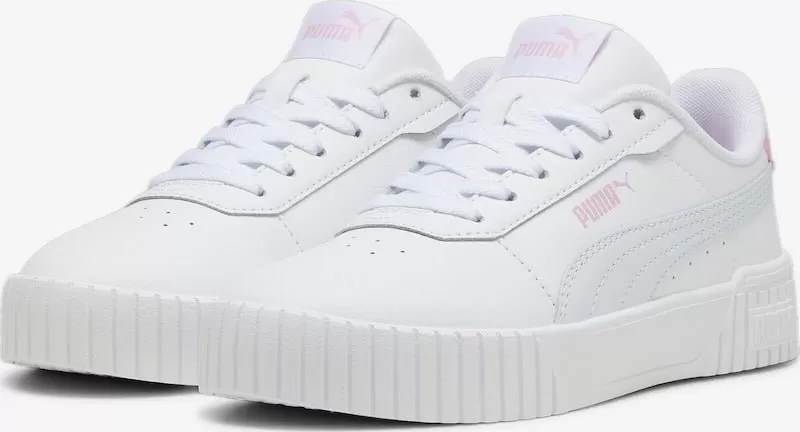 PUMA KIDS CARINA 2.0 WHITE/PINK SHOES