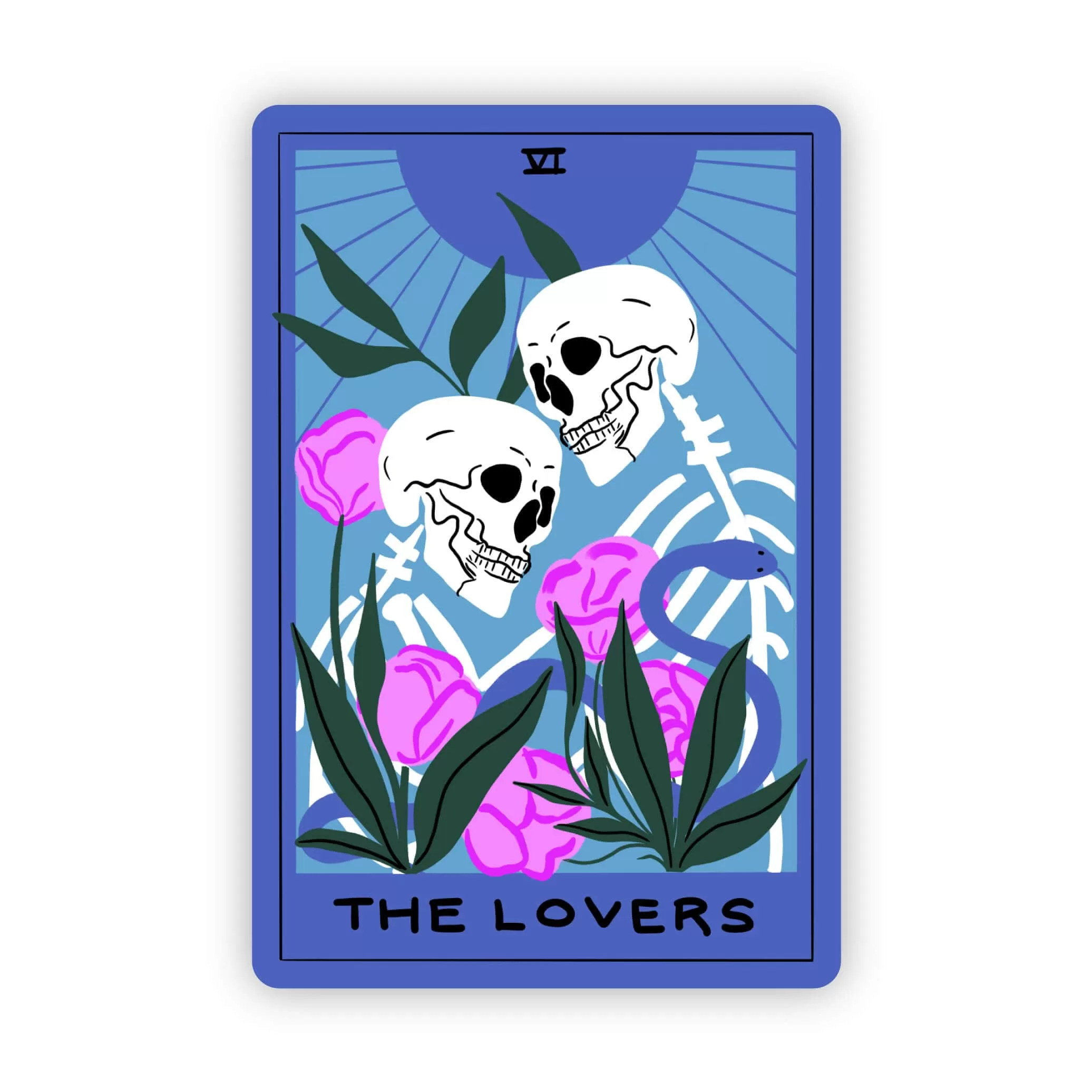 "The Lovers" Tarot Card Sticker