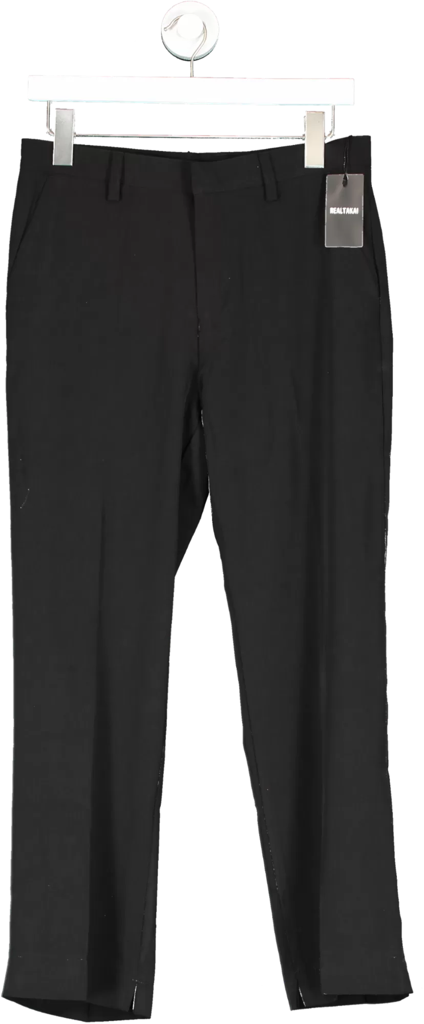 RealTakai Black Regular Fit Straight Leg Trousers  BNWT UK L