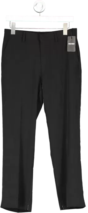 RealTakai Black Regular Fit Straight Leg Trousers  BNWT UK L