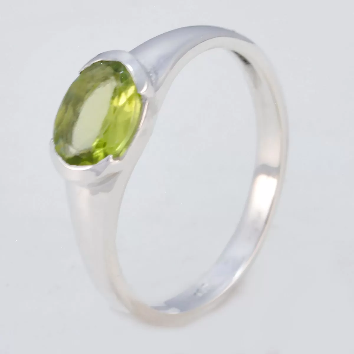 Refined Gemstones Peridot 925 Sterling Silver Rings Dream Jewelry