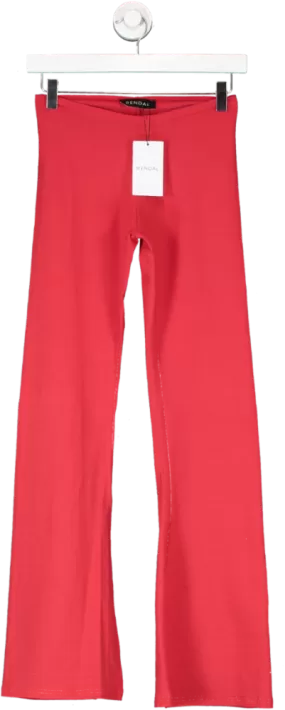 Rendal Red Flared Leggings UK S