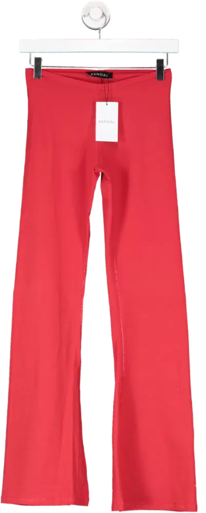 Rendal Red Flared Leggings UK S