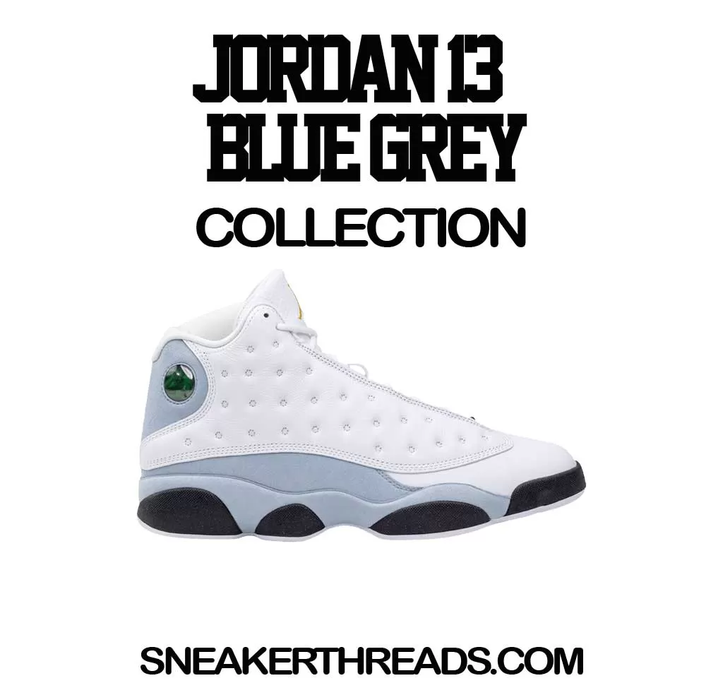 Retro 13 Blue Grey Chain Links Socks