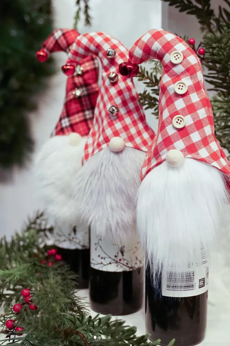 Santa Bottle Toppers