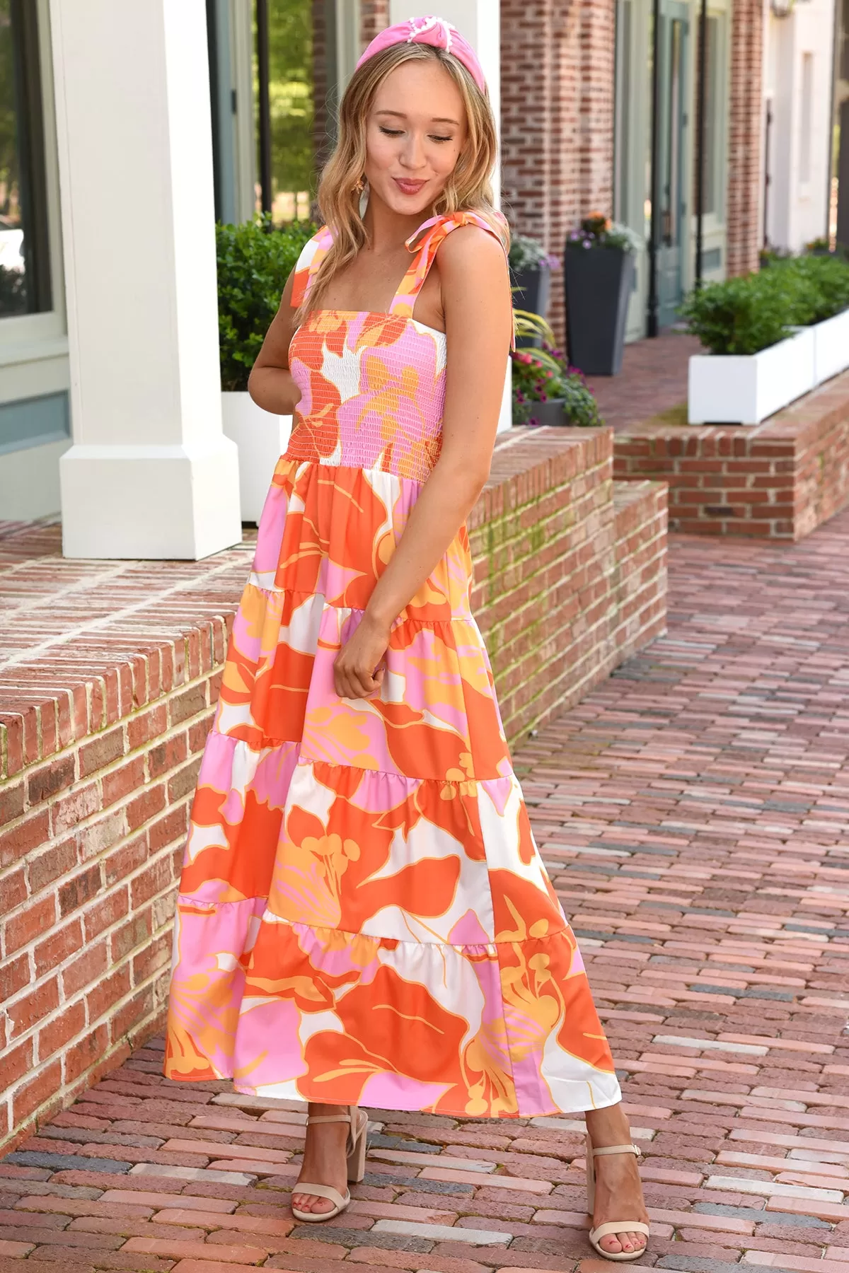 SAY IT SWEETLY DRESS -ORANGE