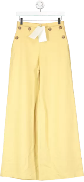 Sezane Clayton Trousers  Yellow UK 8