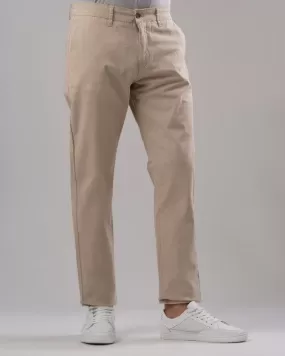 SLIM FIT CHINO TROUSERS  - BEIGE