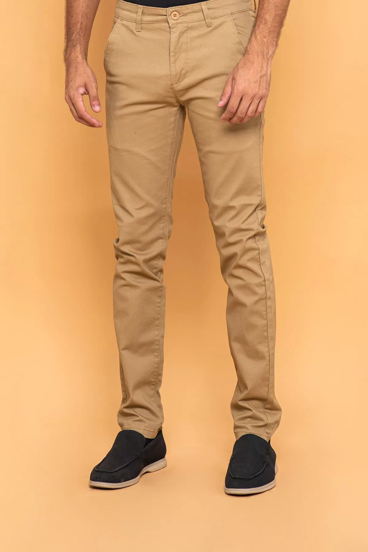 SLIM FIT COTTON TWILL PANT