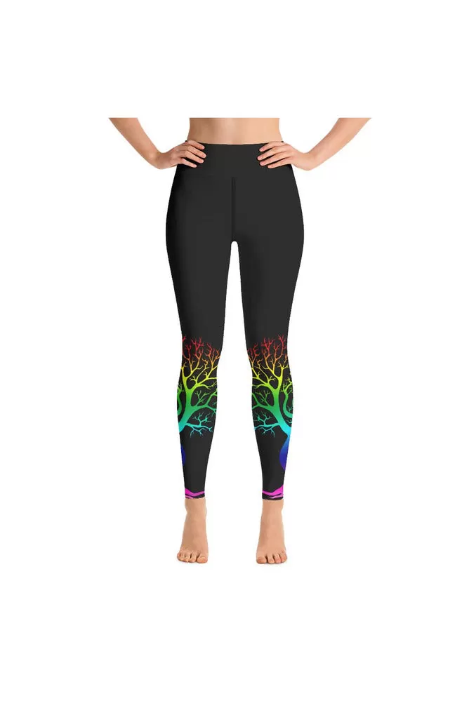 Spectral Bare Naked Trees Yoga Leggings