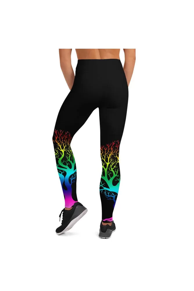 Spectral Bare Naked Trees Yoga Leggings