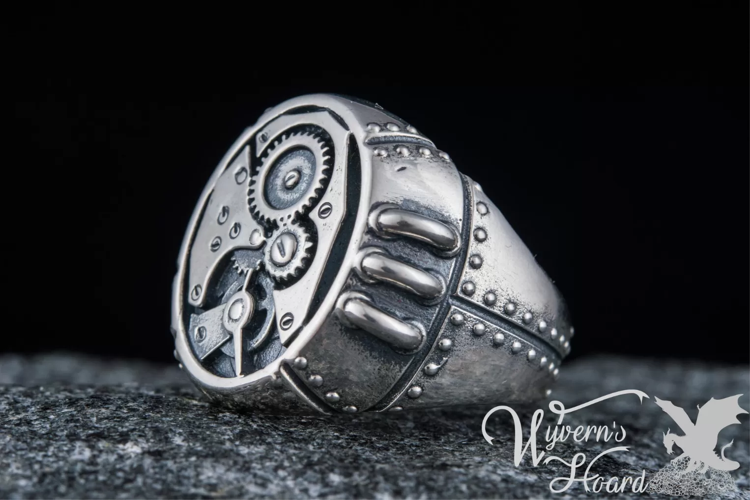 Steampunk Sterling Silver Ring