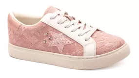 Supernova Sneakers by Corkys - Pink Lace - PREORDER - ALL SALES FINAL