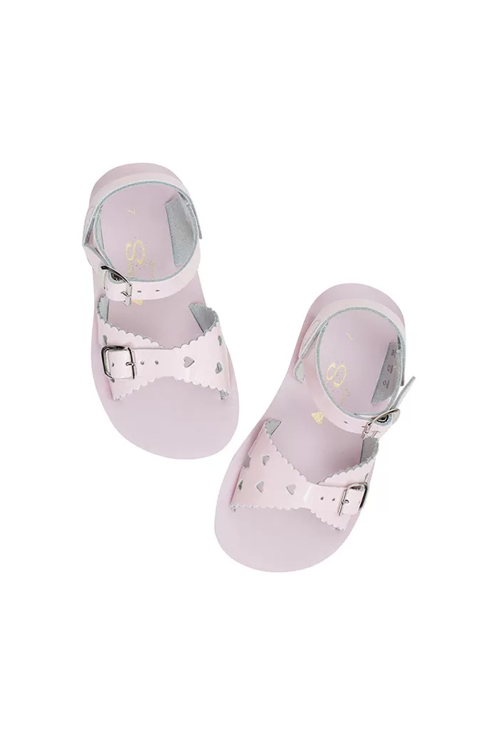 Sweetheart Sandals - Shiny Pink