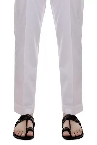 White Cotton Trousers