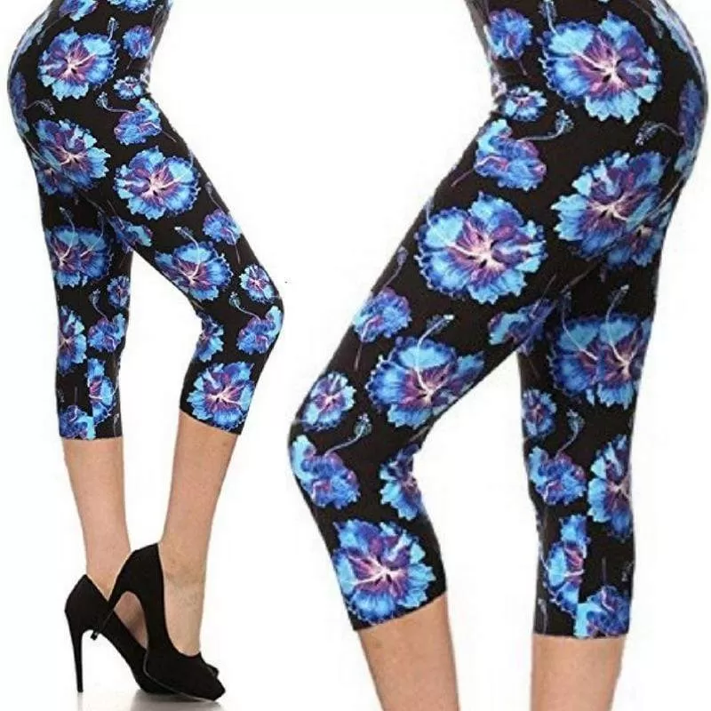 Wicked Soft Perennial Dreams OS CAPRI Leggings