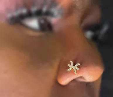 Zodiac Sign Nose Stud Piercing Jewelry