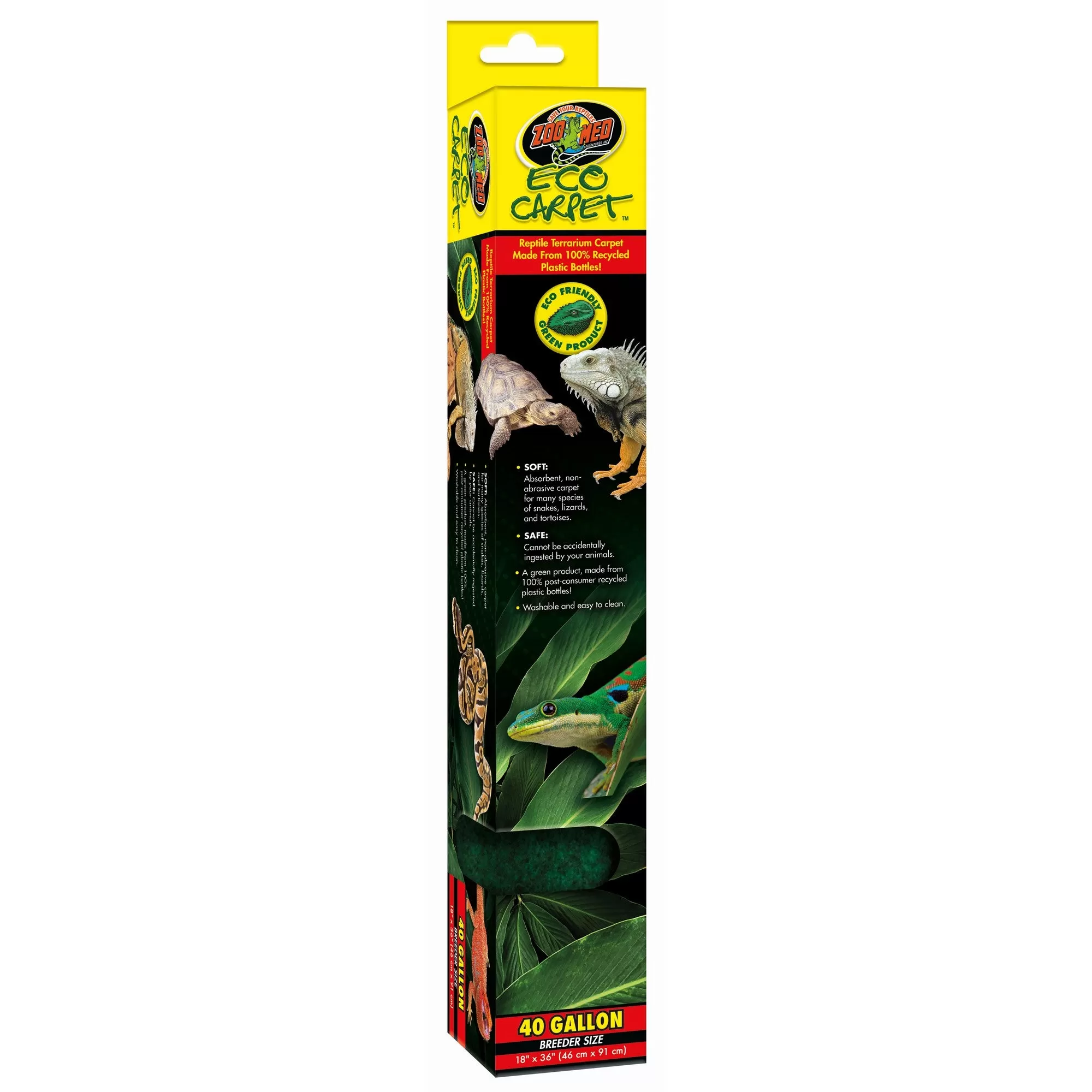 Zoo Med Eco Carpet - 40 Gallon Green